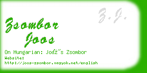 zsombor joos business card